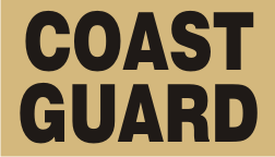 TAN ON BLACK COAST GUARD